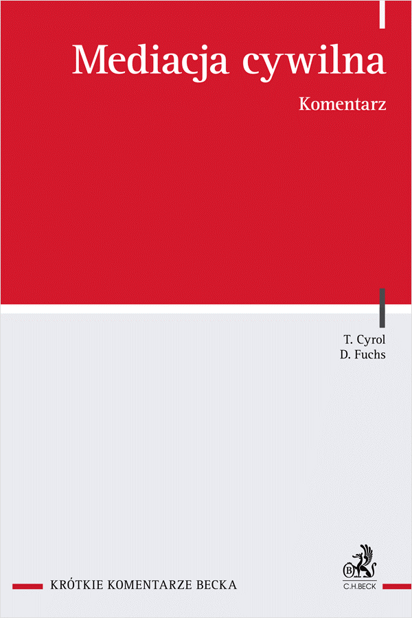 Okładka Komentarza "Mediacja cywilna - Komentarz"