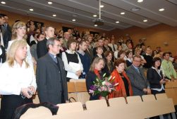 Rozdanie dyplomów magisterskich WNP 2009