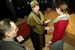 Rozdanie dyplomów magisterskich 2008